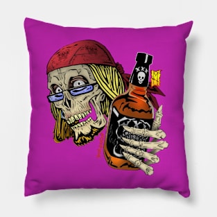 Sweet Amber Skull by Hard Grafixs© Pillow