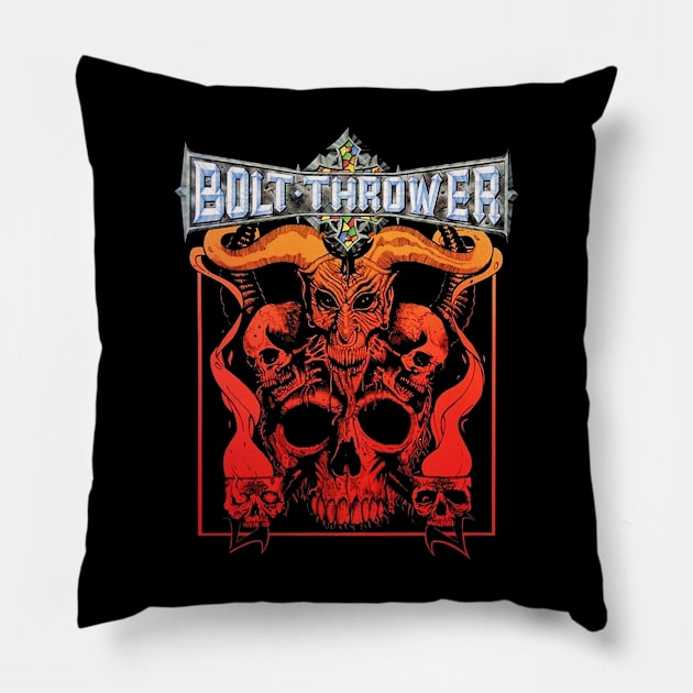 BOLT THROWER MADNESS Pillow by pertasaew