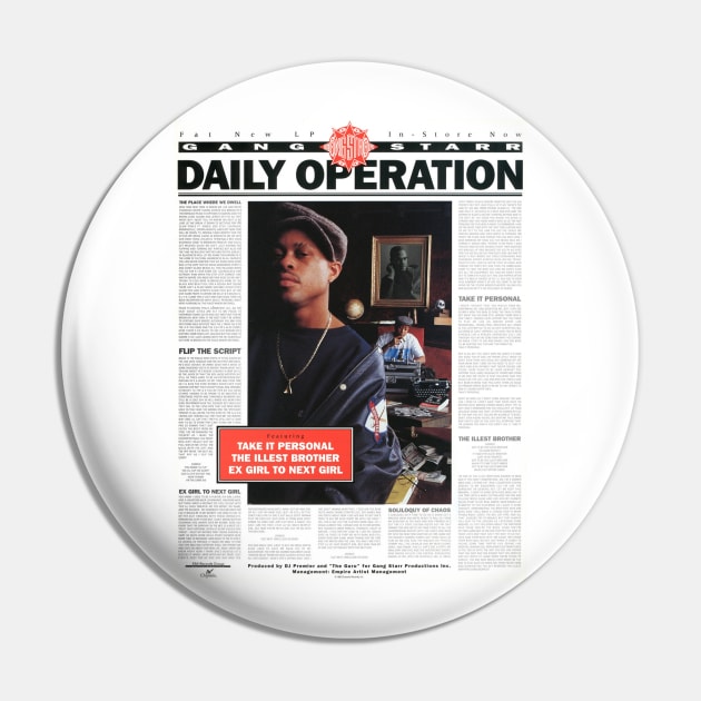 Daily Operation Pin by StrictlyDesigns