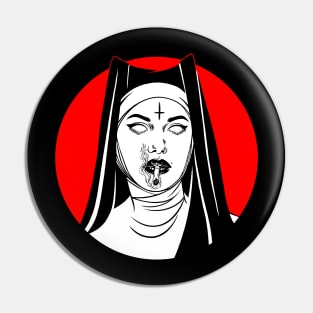 Satanic Nun. Bad Nun Pin