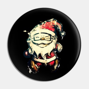 Christmas Santa Vintage Street Art Pin