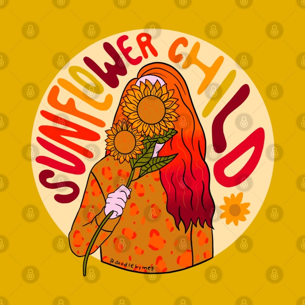 Sunflower Child by Doodle by Meg