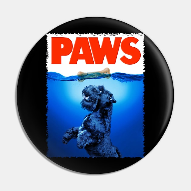 Whisker Wonders Schnauzer PAWS, Trendy Tee for Dog Lovers Pin by Kevin Jones Art