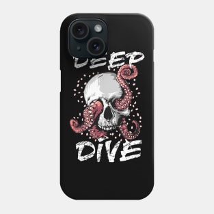 Scuba Diver Skull Octopus Phone Case