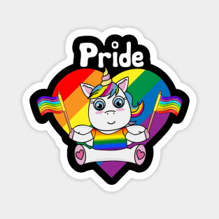 Pride Unicorn LGBT Flag Gay Pride Awareness Magnet
