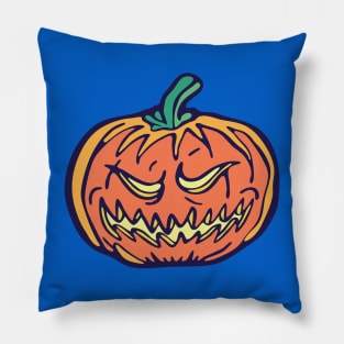 Evil Halloween Pumpkin Pillow