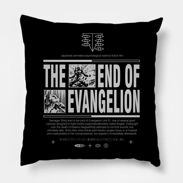 THE END OF EVANGELION Pillow by mrcatguys