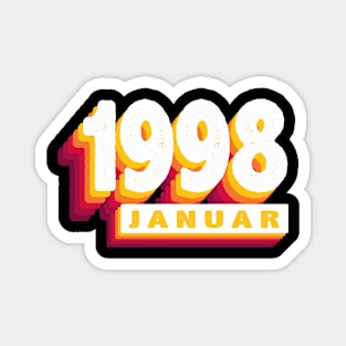 Januar 1998 0 26 Jahren Mann Frau Geburtstag Magnet