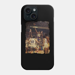 Magic Johnson vs Sixers - NBA Finals Game 6, 1980 Vintage Phone Case