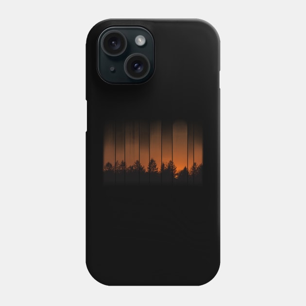 Trees Are The Cure - Sunset Silhouette Phone Case by BlackGrain