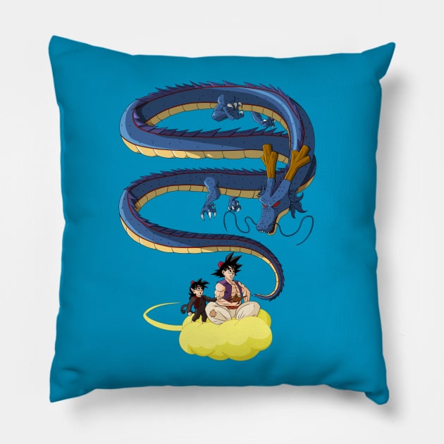 Aladdin and the Eternal Dragon Pillow by KingVego
