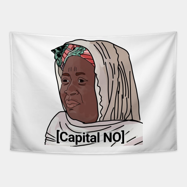 Usman's mom - capital No - 90 day fiance Tapestry by Ofthemoral