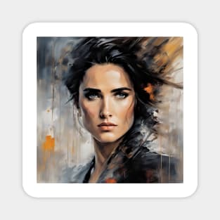 watercolors with  Jennifer Connelly Magnet