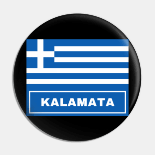 Kalamata City with Greek Flag Pin