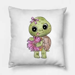 Schildkröte mit Blume Pillow