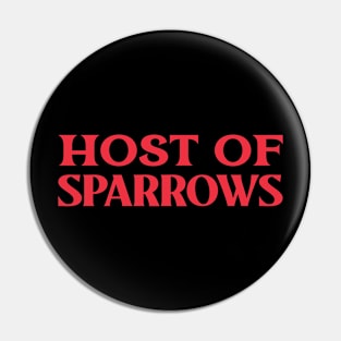 Host of Sparrow Collective Animal Bird Nouns Pin