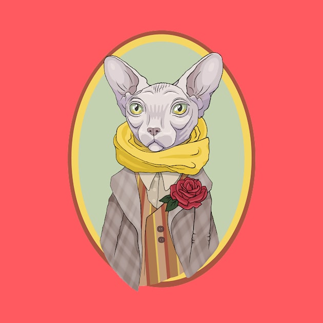 Mr. Sphynx cat by ArtFork