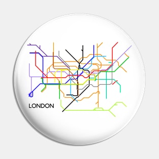 London Underground Subway Map Pin