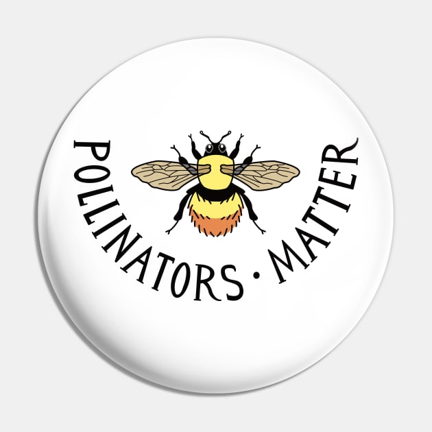 Pollinators Matter Bumblebee Pin by AnimalWhimsy