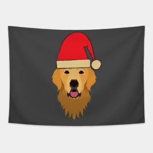 Golden Retriever Christmas Shirt Design Tapestry