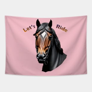 Let's Ride - Horse Tapestry