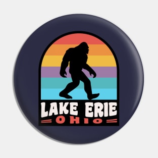 Lake Erie Ohio Bigfoot Sasquatch Cleveland OH Pin