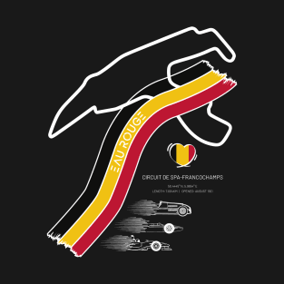 Spa Francochamps Eau Rouge Belgium T-Shirt T-Shirt