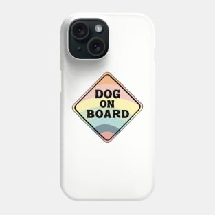 Dog on Board (Rainbow) Phone Case