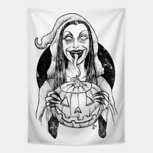 Season of the witch (black print) Tapestry