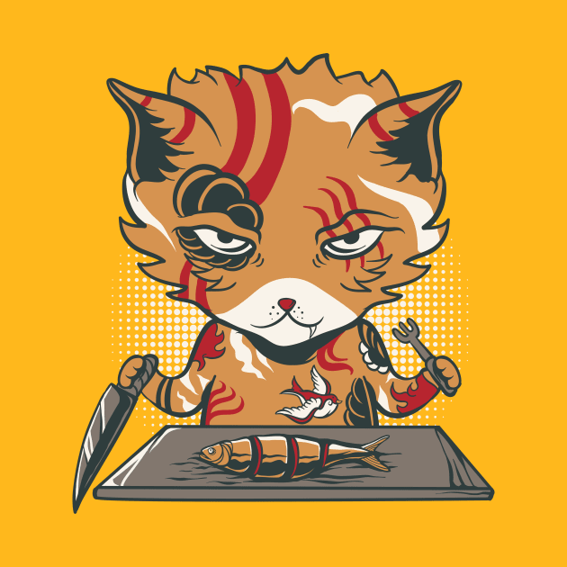 yakuza cat by PlasticGhost