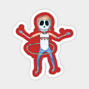 Lively Bones Hula Hoop Magnet