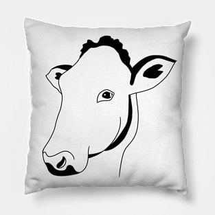 Cow portrait Pillow