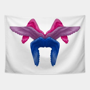 Bi Pride Angel Wings Tapestry