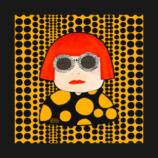 Yayoi Kusama inspired and her yellow polkadots T-Shirt