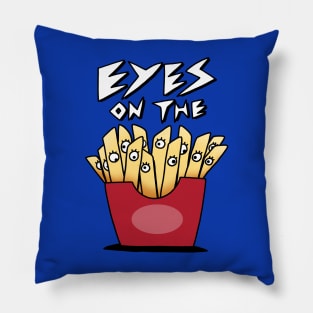 Funny Cute French Fries Cartoon Junk Food Funny Saying Meme Pillow