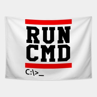 Run-CMD Funny Command Prompt Computer Programmer Tapestry