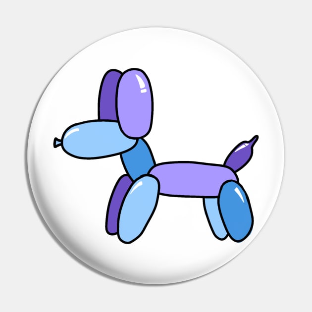 Blue and Purple Balloon Dog Pin by Aesthetically Saidie