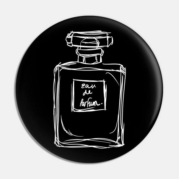 Classic Perfume Bottle Illustration - Perfume Bottle - Pin