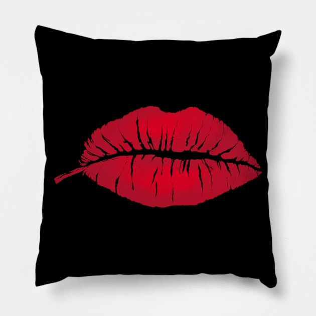 Leaf Lips Pillow by carbine