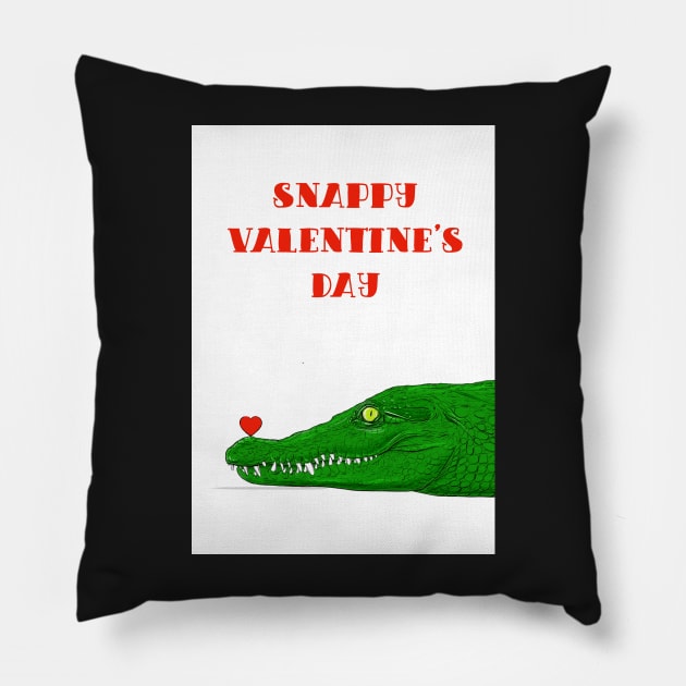 Snappy Valentine's Day Pillow by AdamRegester