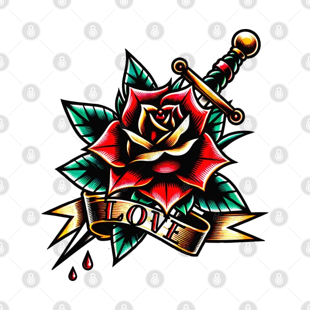Rose Tattoo by Brand X Graffix