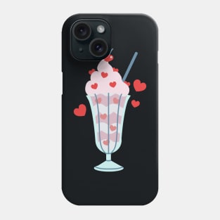 Cherry and Heart Sundae Phone Case
