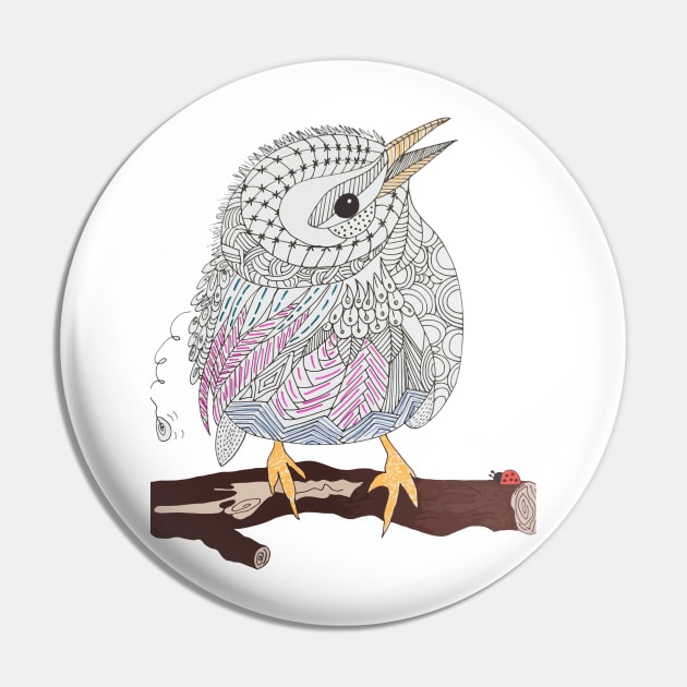 Little Bird Pin by wildmagnolia