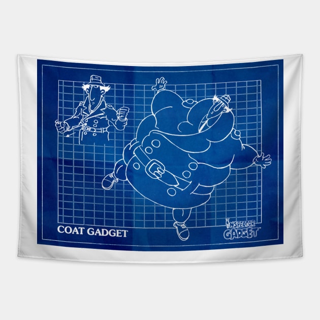 Gadget Coat Tapestry by BigOrangeShirtShop