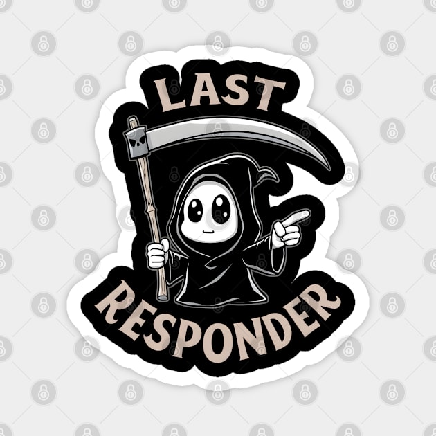 Grim Reaper, Funny Dark Humor Magnet by MakerMind8.2