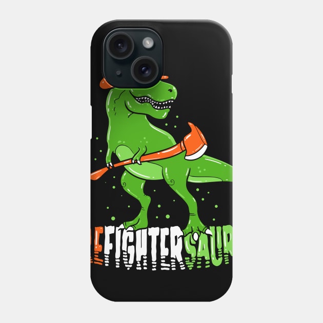 Firefighter Dinosaur design I Life Saver Firefightersaurus Phone Case by biNutz