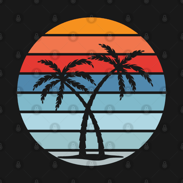 Tree Palm Sunset Beach by kaulang