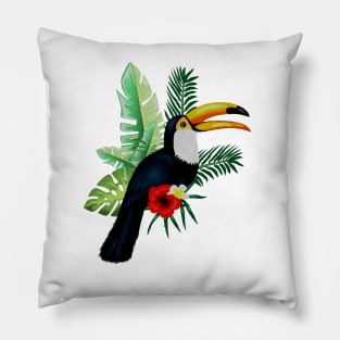 Toucan Bird Tropical Pillow