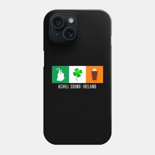 Achill Sound Ireland, Gaelic - Irish Flag Phone Case