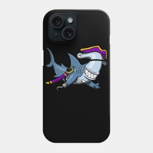 Hammerhead Shark Pirate Phone Case
